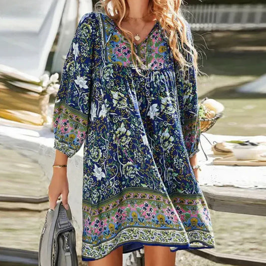 Boho Floral Dress – Airy & Colourful in Ethno Style